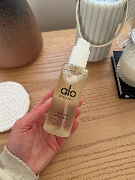 Obsessed with the Alo Magnesium spray! I use it before bed as a sleep aid, it smells great and I love having a part of my night routine that makes me feel relaxed and pampered!

#LTKunder50 #LTKbeauty