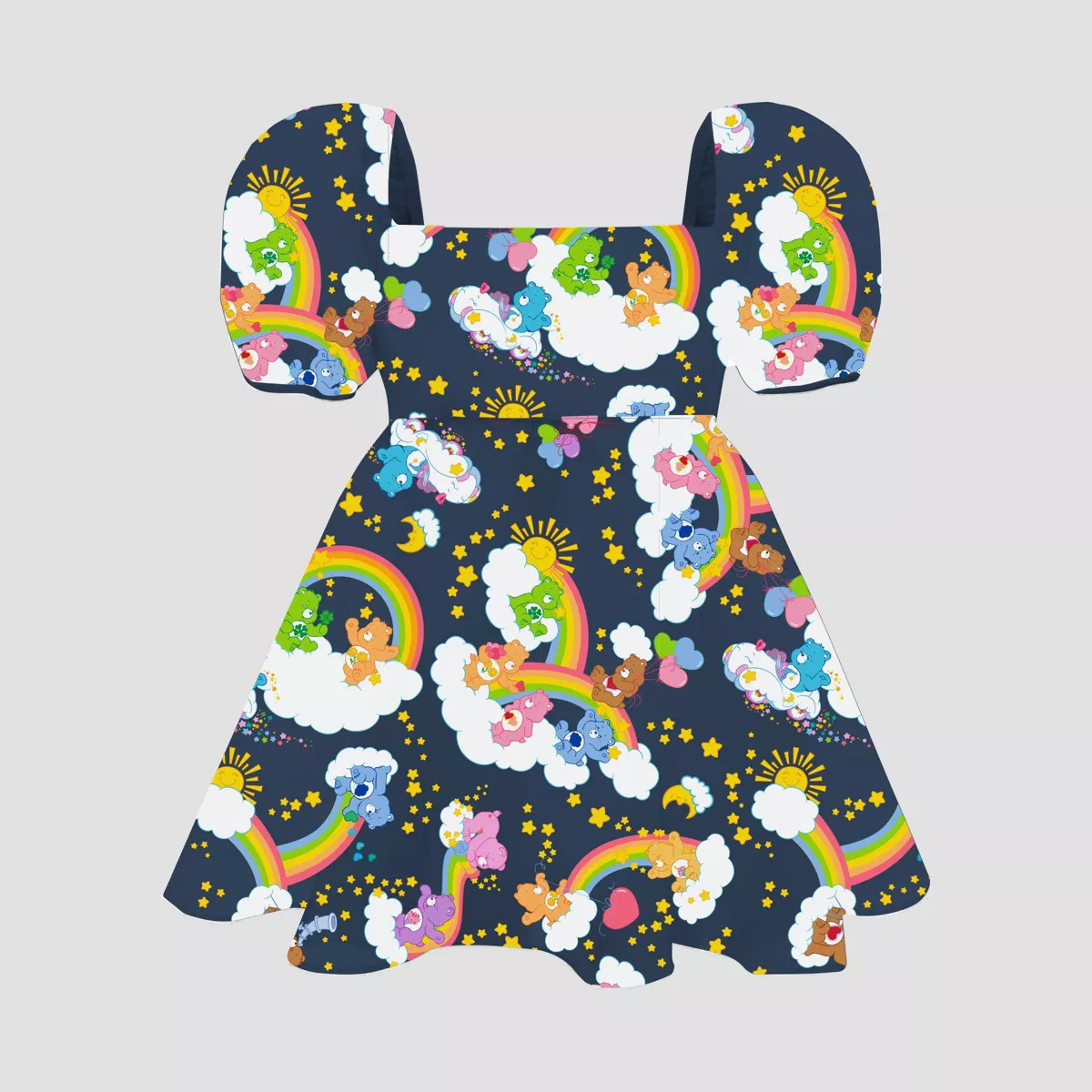 Girls' Care Bears Organza Puff Dress - Navy Blue | Target