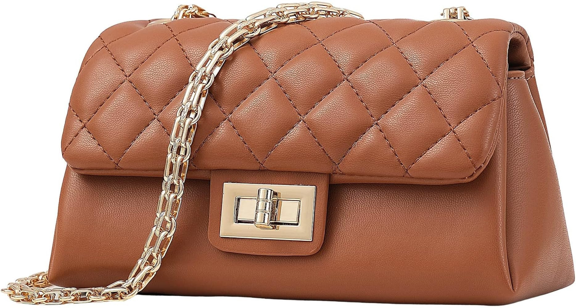 SKINYO Small Crossbody Bags for Women Designer Quilted Leather Womens Crossbody Handbags Purses C... | Amazon (US)