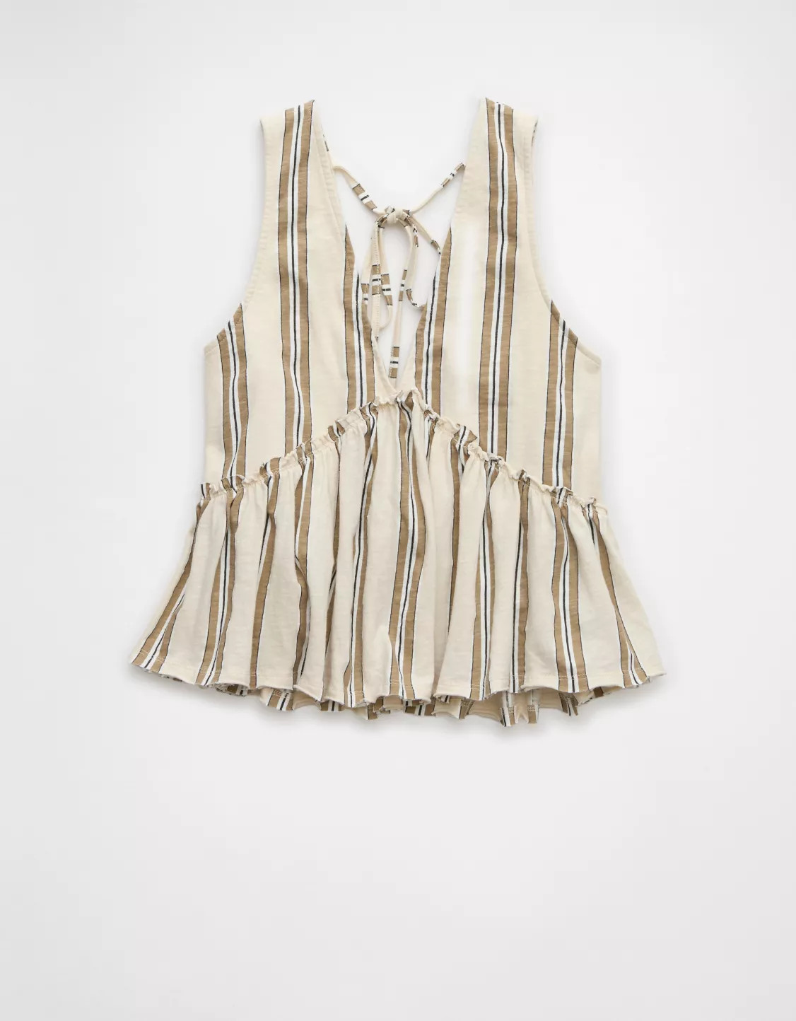 AE Sunchaser Knit V-Neck Swing Tank Top | American Eagle Outfitters (US & CA)