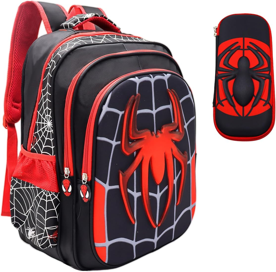 Treyrea 3D Spider Backpack Toddler Waterproof Backpacks Comic Schoolbag Lightweight Bookbag With ... | Amazon (US)