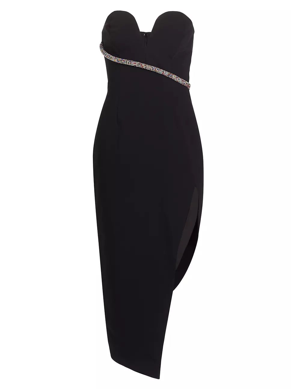 Soirée Rhinestone-Embellished Asymmetric Midi-Dress | Saks Fifth Avenue