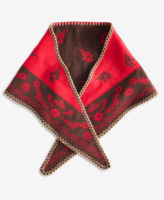 Style & Co Women's Paisley Bandana Print Triangle Knit Scarf, Macy's Exclusive - Ivory Neutral | Macy's
