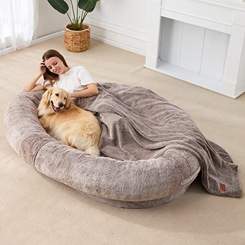 Homguava Large Bean Bag Bed for Humans BeanBag Dog Bed Human-Sized Large Dog Bed for Adults, Pets... | Amazon (US)