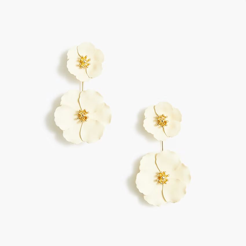 Flower statement earrings | J.Crew Factory