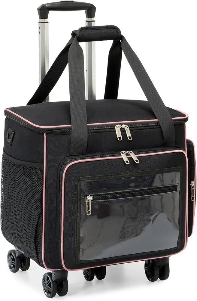 Amythe Teacher Bag with Wheels, 15.6" Rolling Briefcase for Women for Work | Amazon (US)
