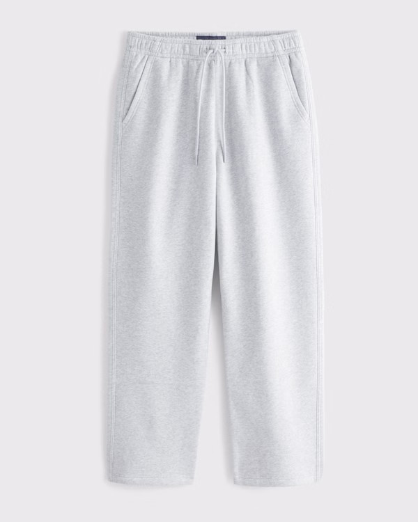 Essential Straight Open-Hem Sweatpant | Abercrombie & Fitch (US)