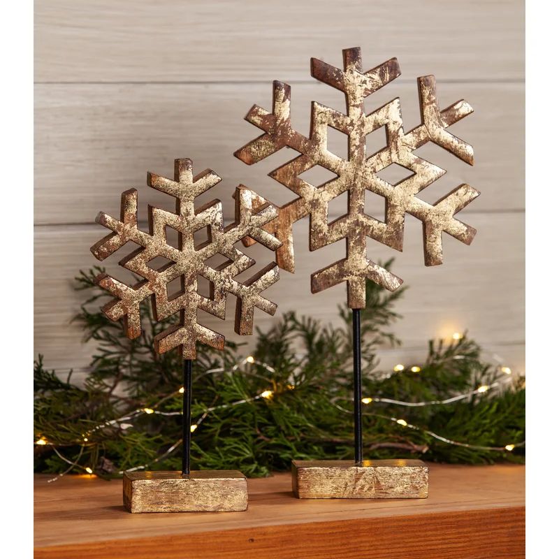 Snowflake on Stand Table Décor | Wayfair North America