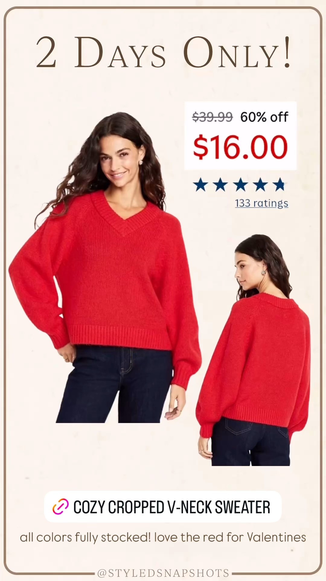 Crazy 2 day only deal! Only $16 and a few colors 

#LTKFindsUnder50 #LTKSaleAlert