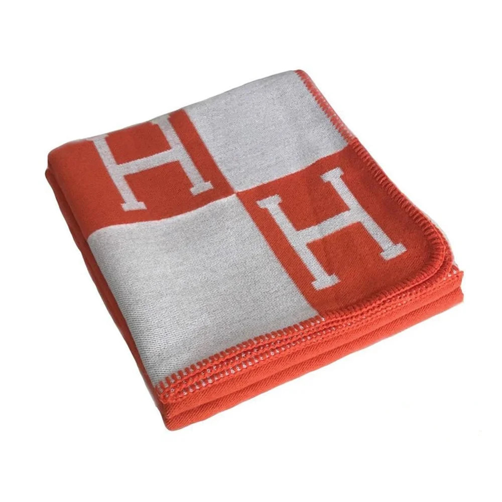 Pumpkin Merino Wool Blanket, Cashmere Plaid Throws 67" x 53" | Walmart (US)