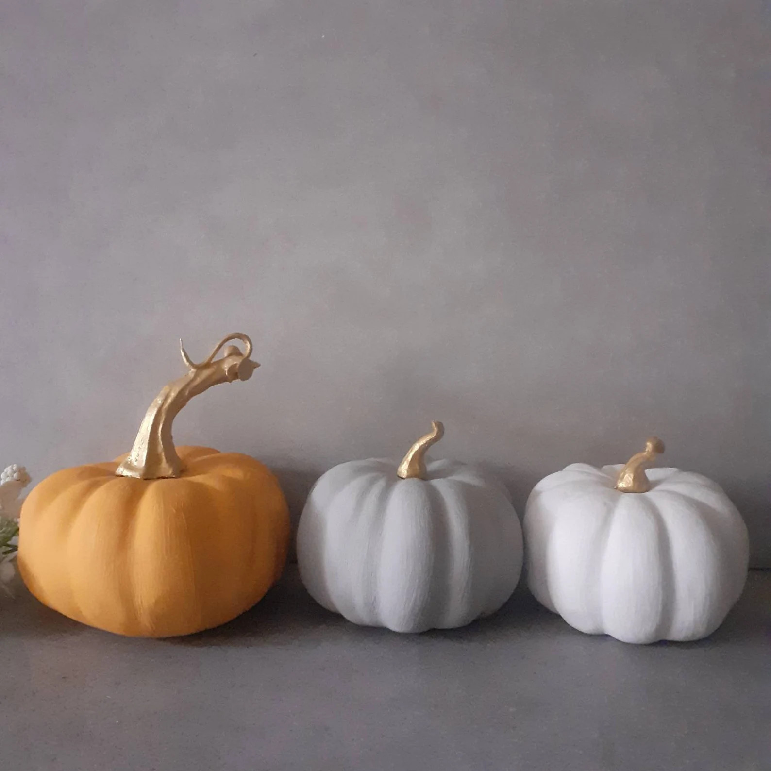 Set of 3 custom colour hand painted artificial pumpkins | Etsy | Etsy (US)