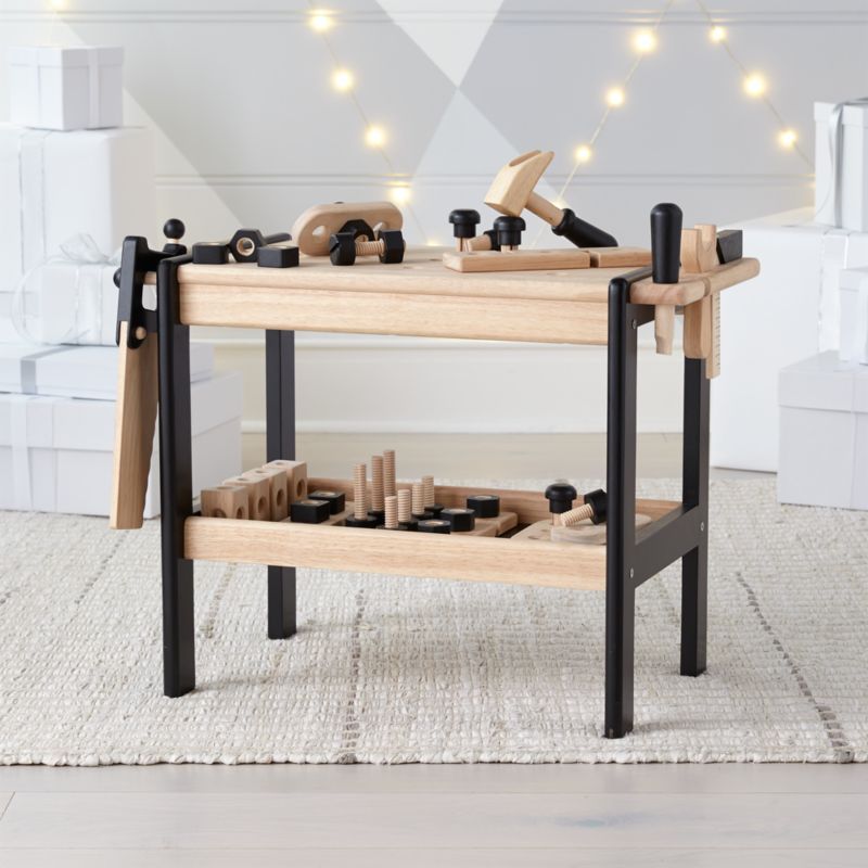 Wooden Toy Workbench + Reviews | Crate & Kids | Crate & Barrel