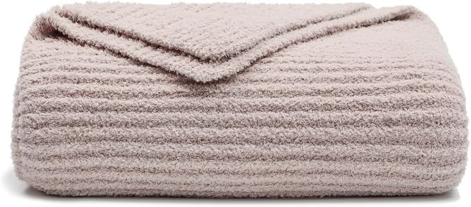 bearberry Super Soft Fluffy Throw Blanket 3D Ribbed Lightweight Cozy Warm Throw Blankets for Couc... | Amazon (US)