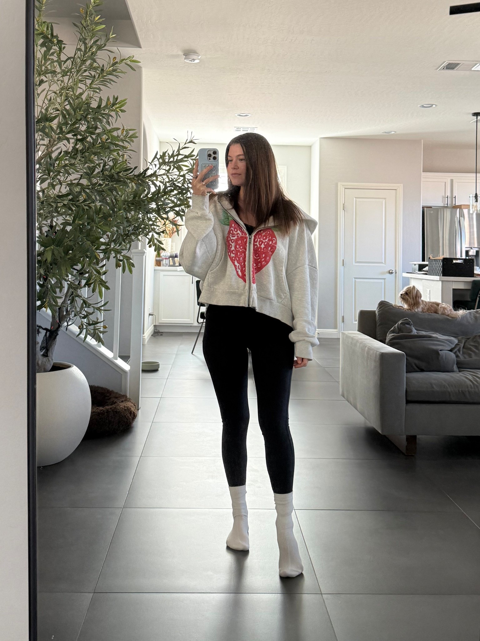 Obsessed with this oversized zip jacket- wearing a small. This one may be sold out, but they have a bunch of others 

#LTKSeasonal