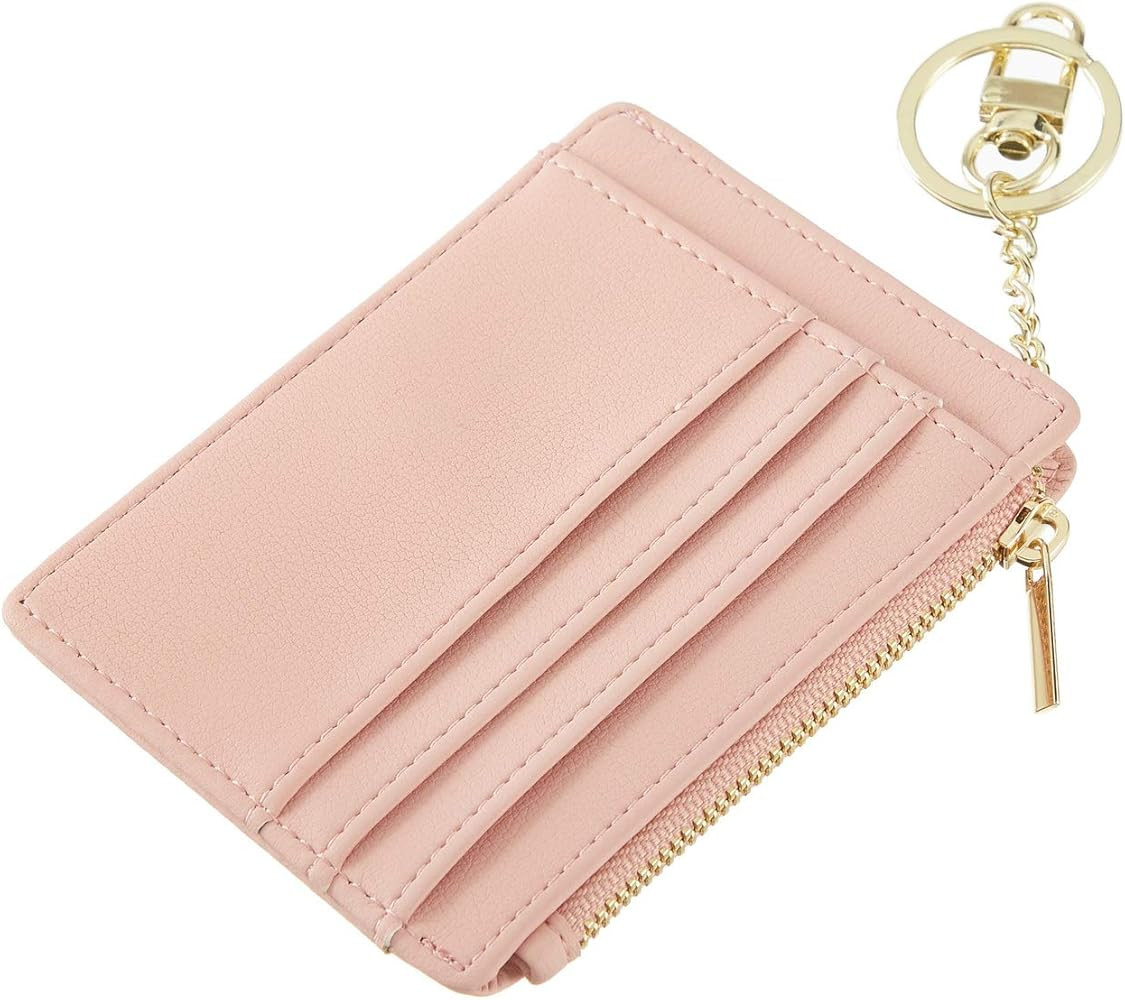 Sodsay Card Case Slim Front Pocket Wallet for Women Credit Card Holder with Keychain | Amazon (US)