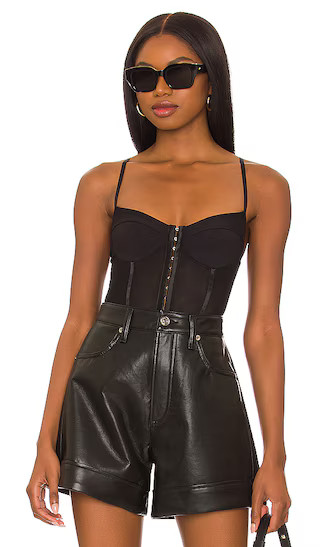 Night Rhythm Corset Bodysuit in Black | Revolve Clothing (Global)
