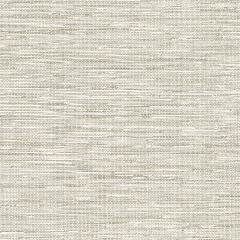 Faux Light Taupe/White Grasscloth Wallpaper | The Home Depot