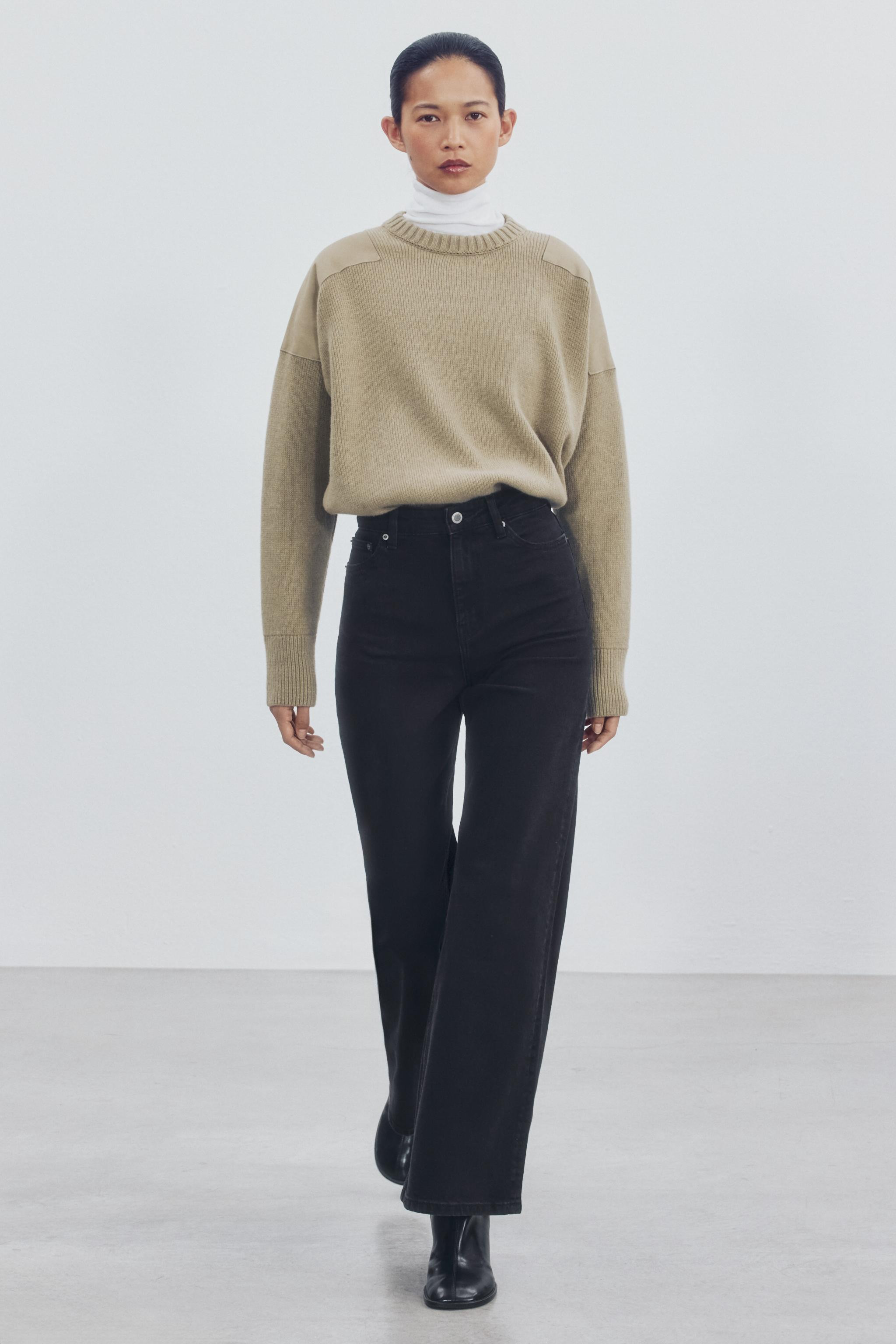 ZW COLLECTION COMFORT HIGH-WAIST WIDE-LEG JEANS | Zara UK