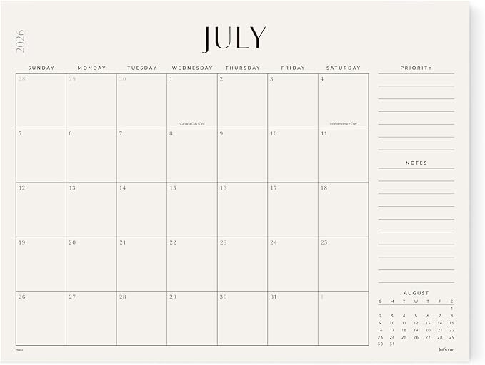 Jotsome Large Desk Calendar 2026-2027, Desk Pad Calendar From Now to June 2027 22x17 inch, Desk B... | Amazon (US)