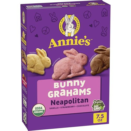 Annie's Organic Bunny Grahams Snacks, Neapolitan, 7.5 oz | Amazon (US)