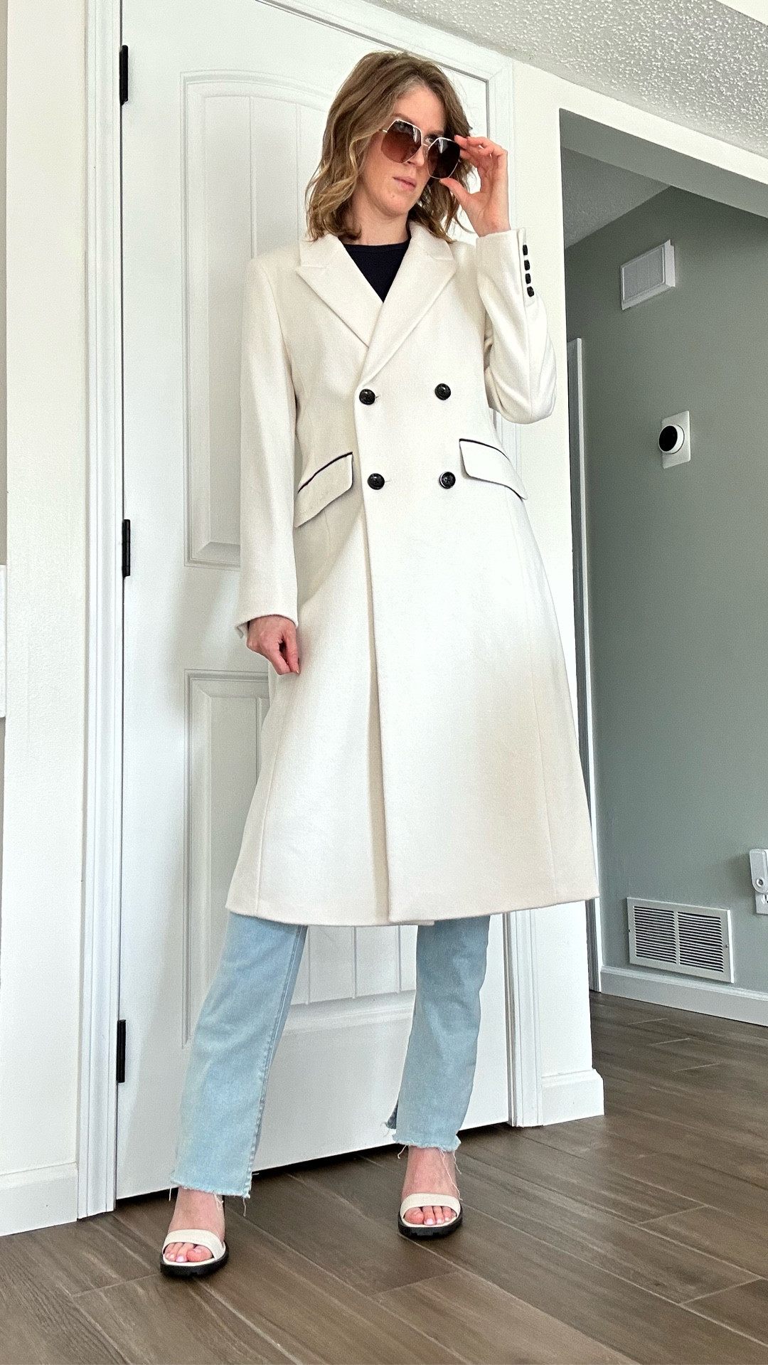 This elegant ivory and black wool coat for women is elegance defined. From Karl Lagerfeld via Nordstrom Rack, this coat has a beautiful weight to it so you don’t compromise warmth for style. I am 5’10 140lbs and purchased a medium. Look how long those sleeves are! You perfect winter coat is waiting! 

#LTKOver40 #LTKStyleTip #LTKSeasonal