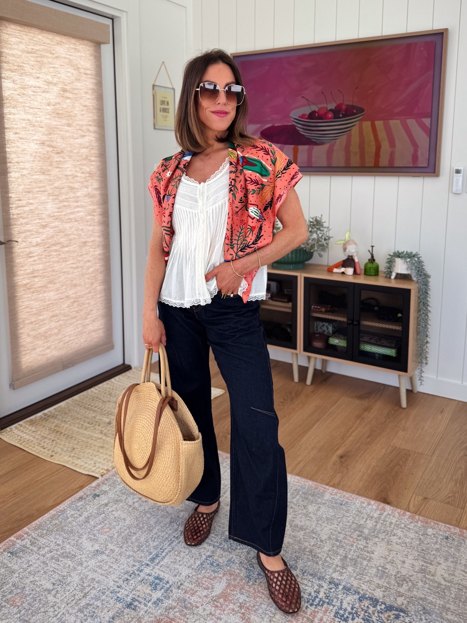 Love this feminine floral top and my favorite Levi jeans! 

#LTKOver40 #LTKPetite #LTKootd