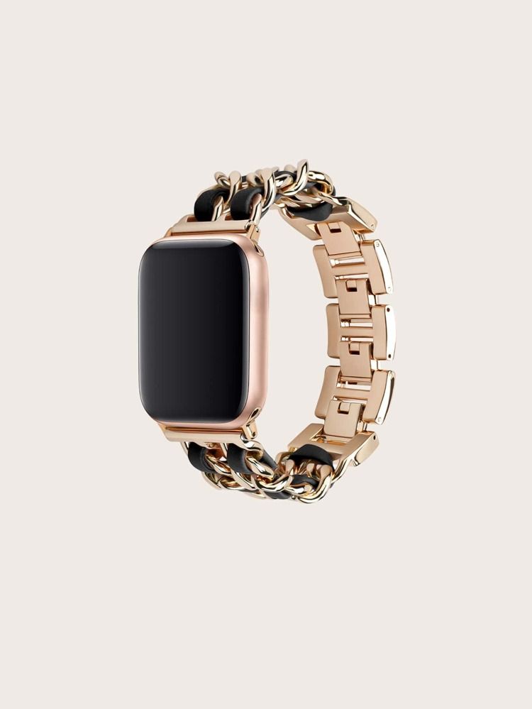 Stainless Steel Watchband Compatible With Apple Watch | SHEIN