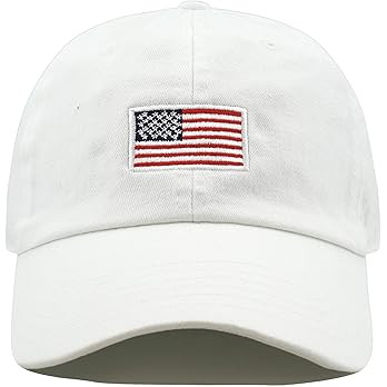 USA Flag & Embroidery Premium 100% Cotton Low Profile Adjustable Baseball Dad Cap | Amazon (US)