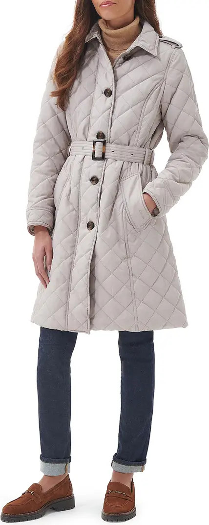 Rosalind Quilted Belted Trench Coat | Nordstrom