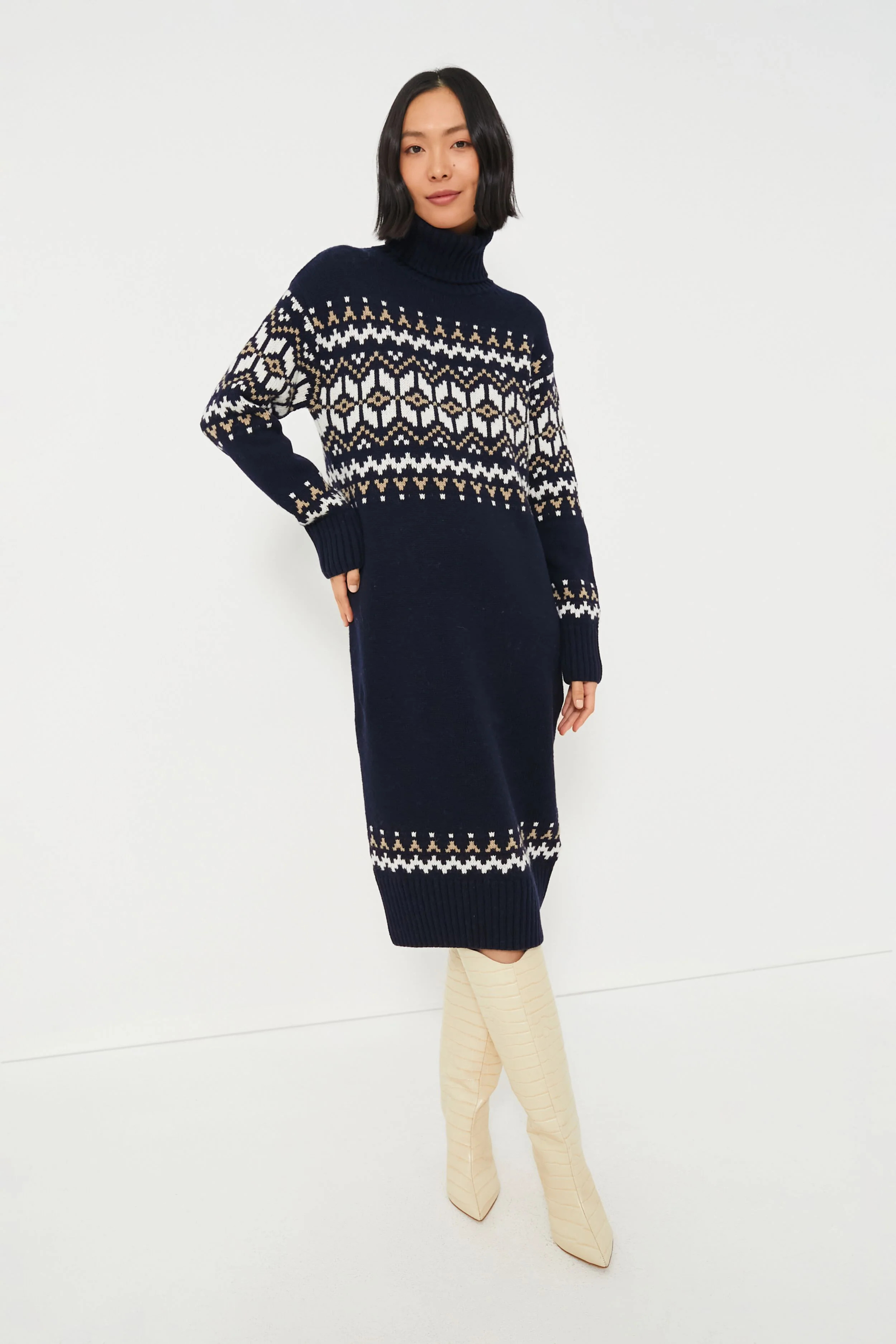 Navy Patrisse Knit Dress | Tuckernuck (US)