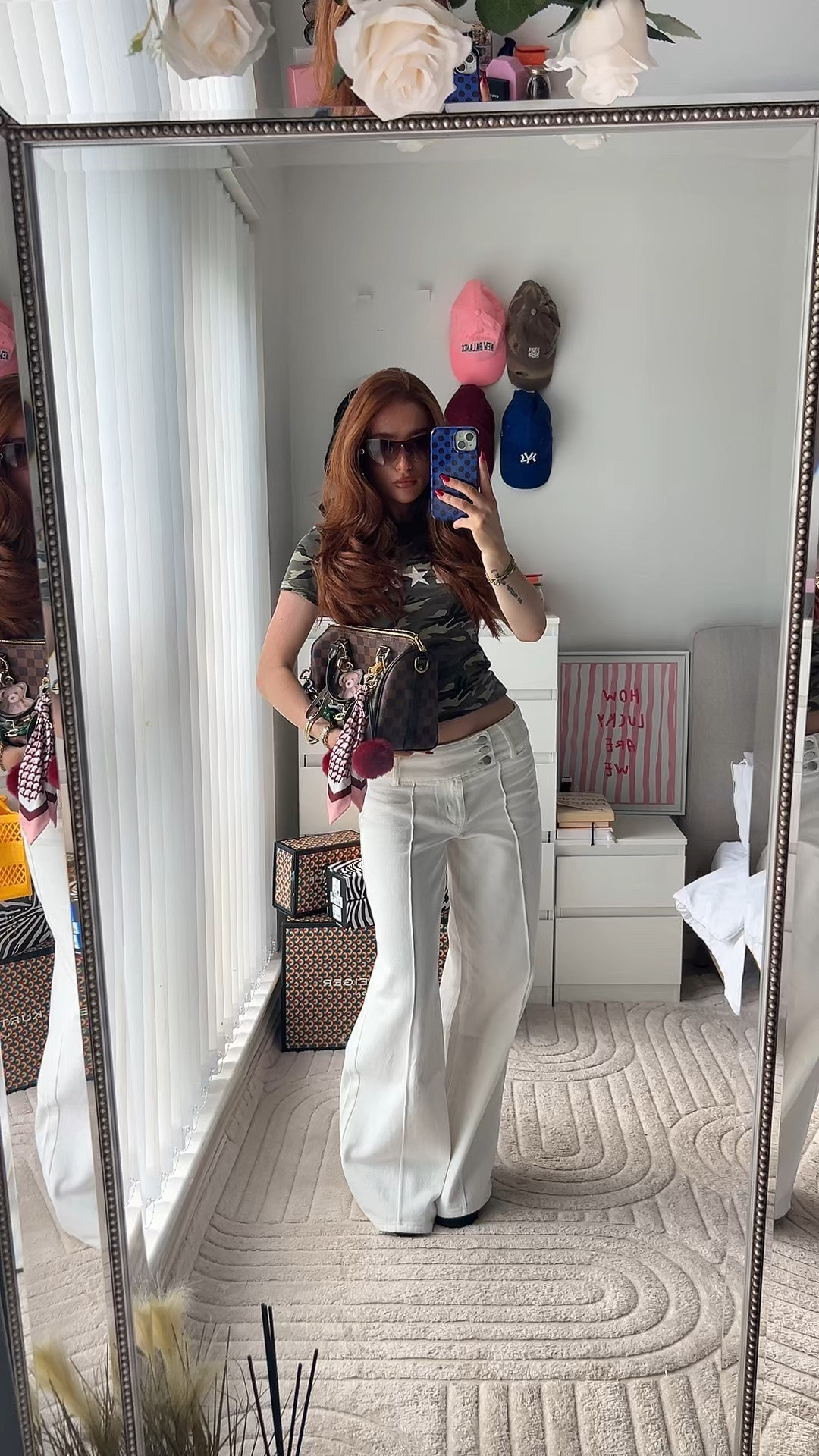 We were going for WAG⚽️

-Outfitinspo -Camo -Widelegjeans -Whitejeans -Flipflops -2000s -WAG -OOTD -Everydaylook

#LTKuk #LTKjeans #LTKpetite