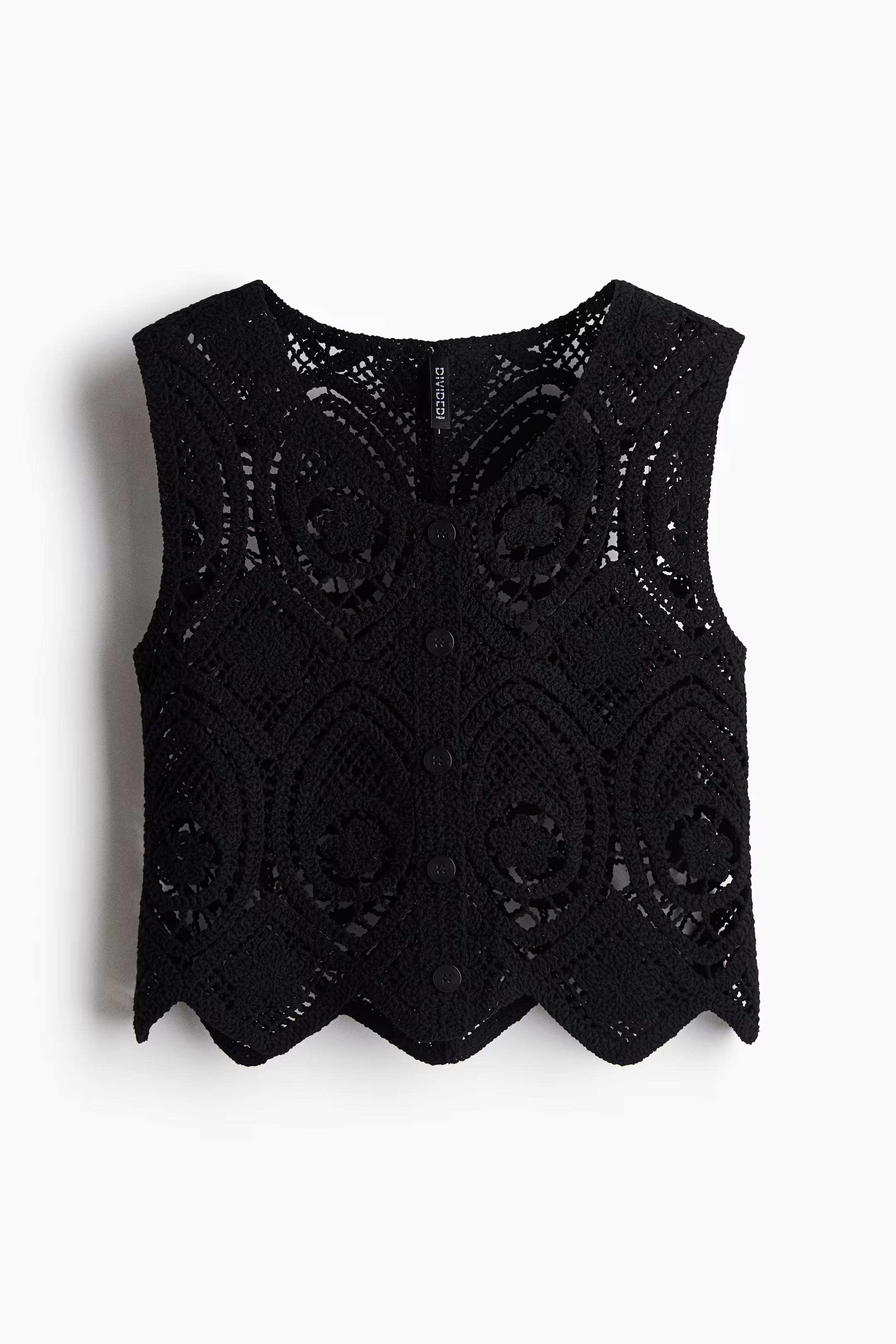 Chaleco efecto crochet | H&M (FR, IT, ES, PT, BE)