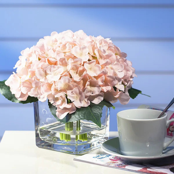 Hydrangea Floral Arrangements and Centerpieces in Vase | Wayfair North America