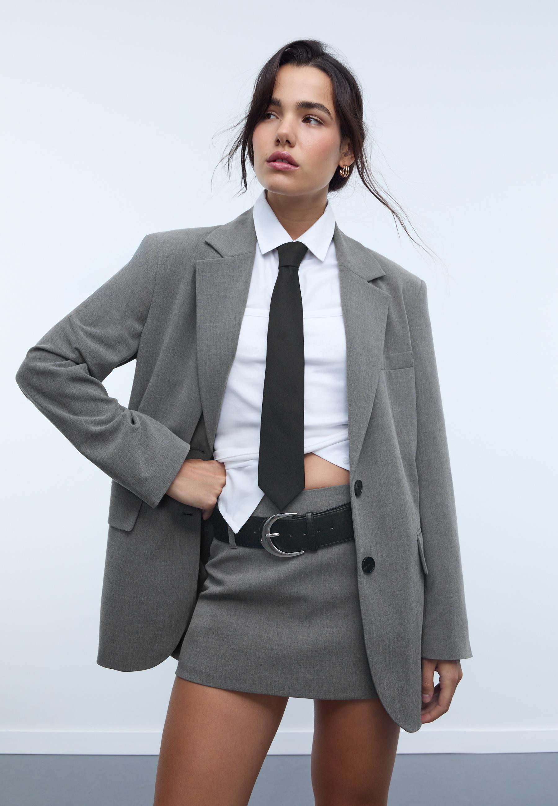 Veste oversize - Tout afficher femme | Stradivarius France | Stradivarius (FR)