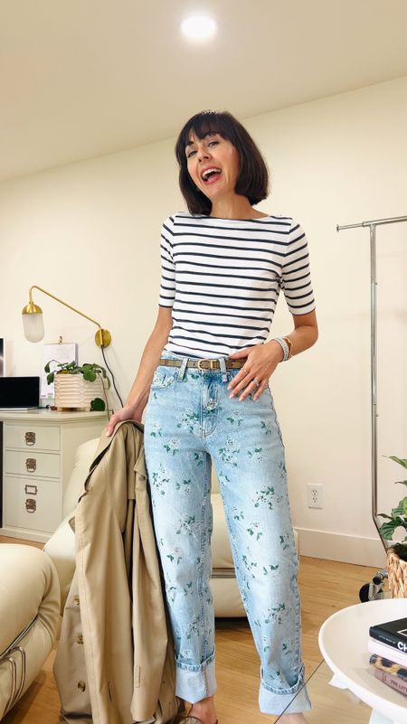 Haute Mama Look Of the Day
A high low mix including some of my favorite prints from my newest Feeling Blue Capsule on closetchoreography.com

#springcapsule
#highlow
#paintedjeans
#monogramaccessories

#LTKover40 #LTKSeasonal #LTKstyletip