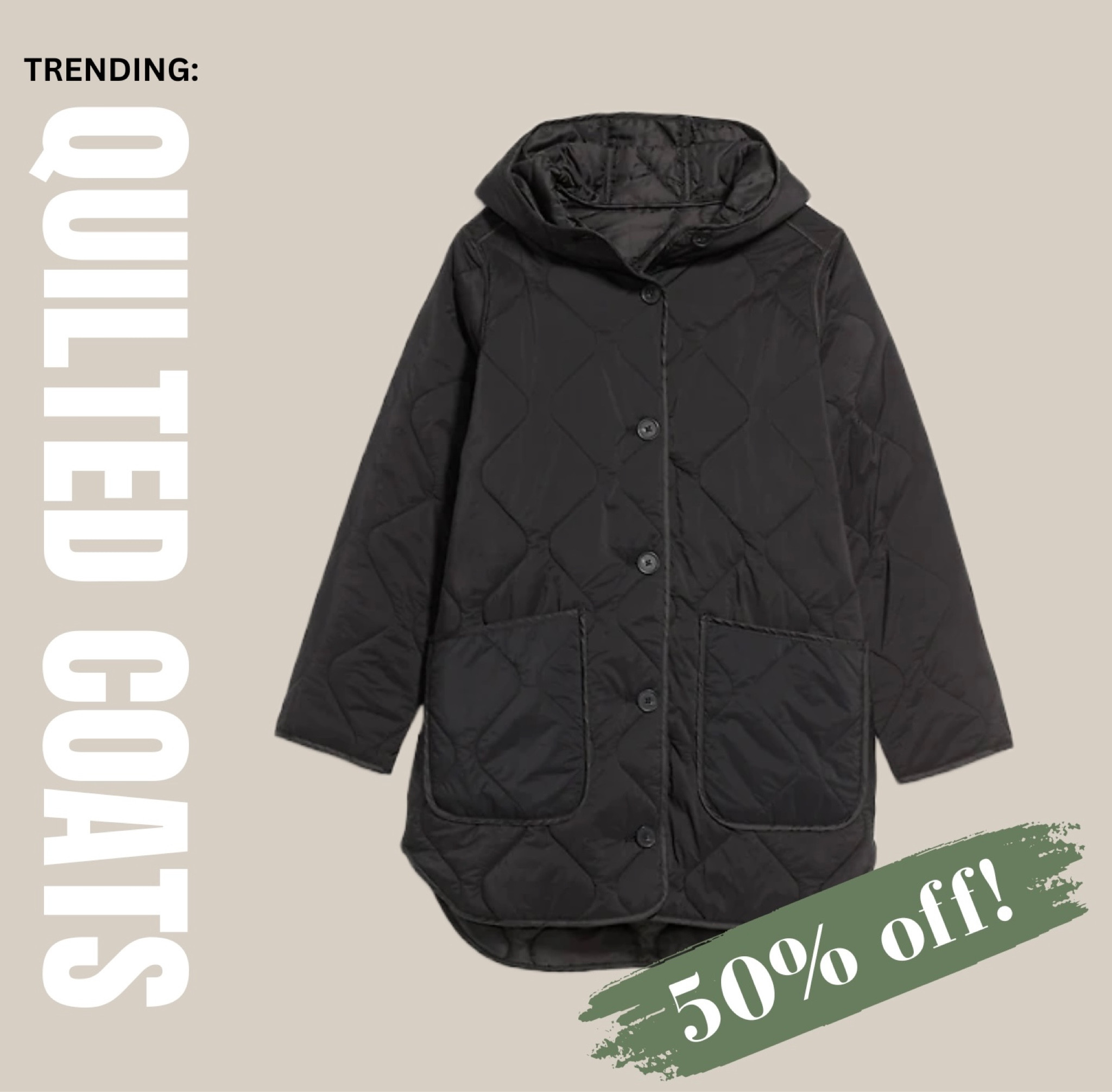 🚨SALE ALERT!🚨 

Don’t miss out on this sale! Get an additional 50% off this #trending quilted jacket - the perfect transitional/fall piece!

#LTKunder50 #LTKSeasonal #LTKsalealert