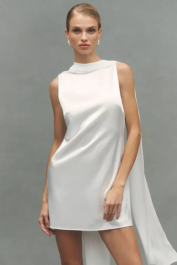 Mare Mare Scarf Satin Mini Dress | Anthropologie (US)