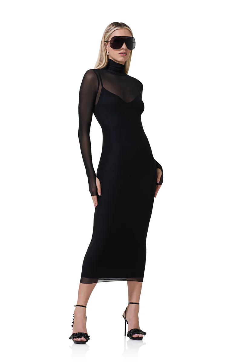 Shailene Dress - Noir | ShopAFRM