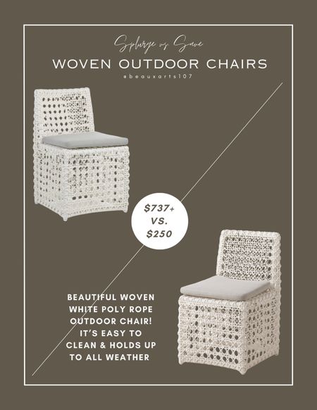 Check out this beautiful outdoor/indoor dining chair deal! 

#LTKsalealert #LTKhome #LTKstyletip