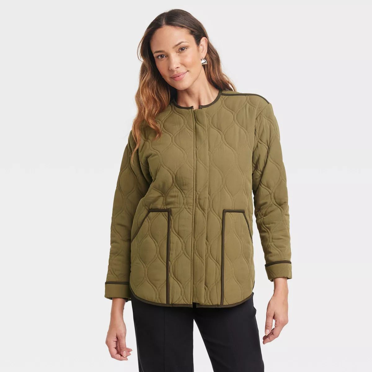 Women's Long Sleeve Quilted Jacket - Knox Rose™ | Target