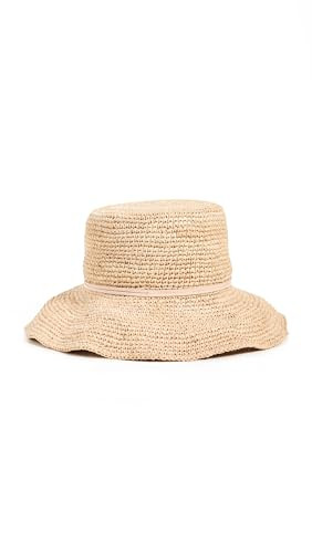 Hat Attack Women's Betty Crochet Bucket Hat, Natural/Tan, One Size | Amazon (US)