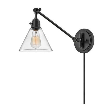 Cyrus Straight Swing Arm Light - Clear Glass | Shades of Light