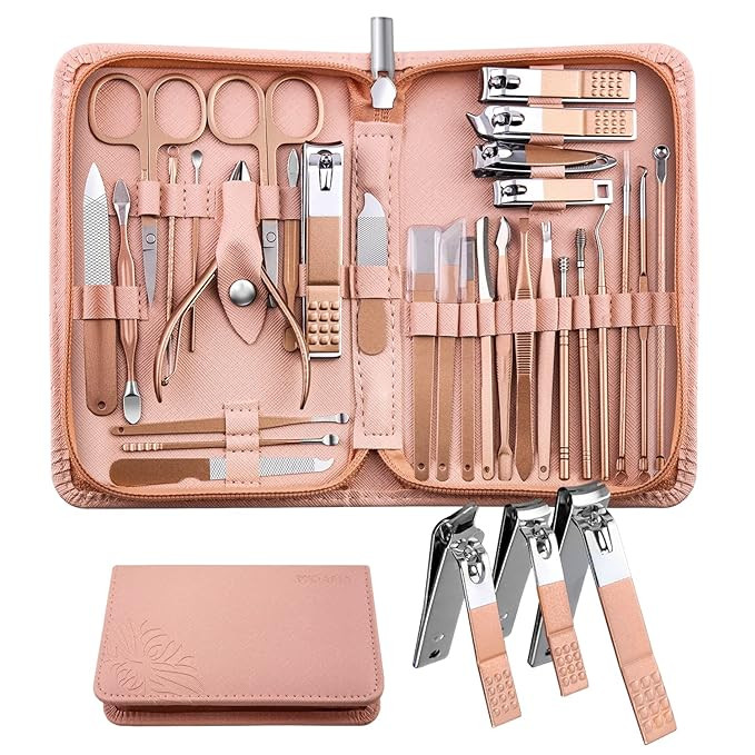 WOAMA Manicure Set Pedicure Kit - 30 in 1 Nail Kit Professional Stainless Steel Nail Care Kit for... | Amazon (US)