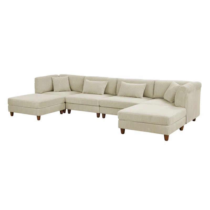 Karissa 6 - Piece Upholstered Sectional | Wayfair North America