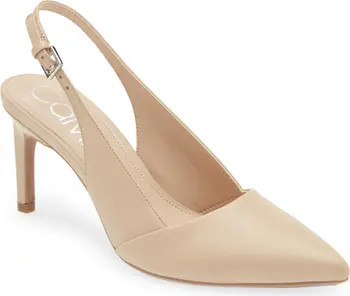 Calvin Klein Silvia Slingback Pointed Toe Pump | Nordstrom | Nordstrom