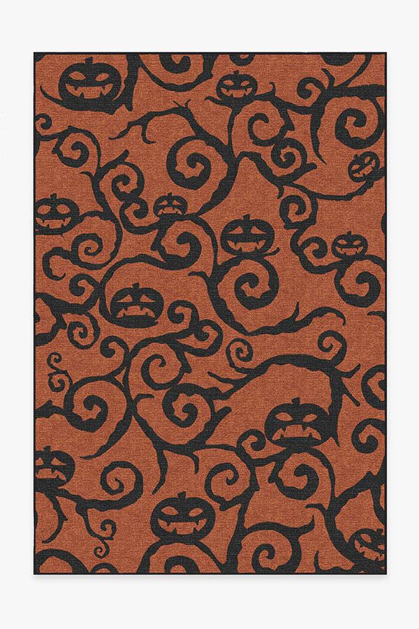 Halloween Night Rust Orange Rug | Ruggable