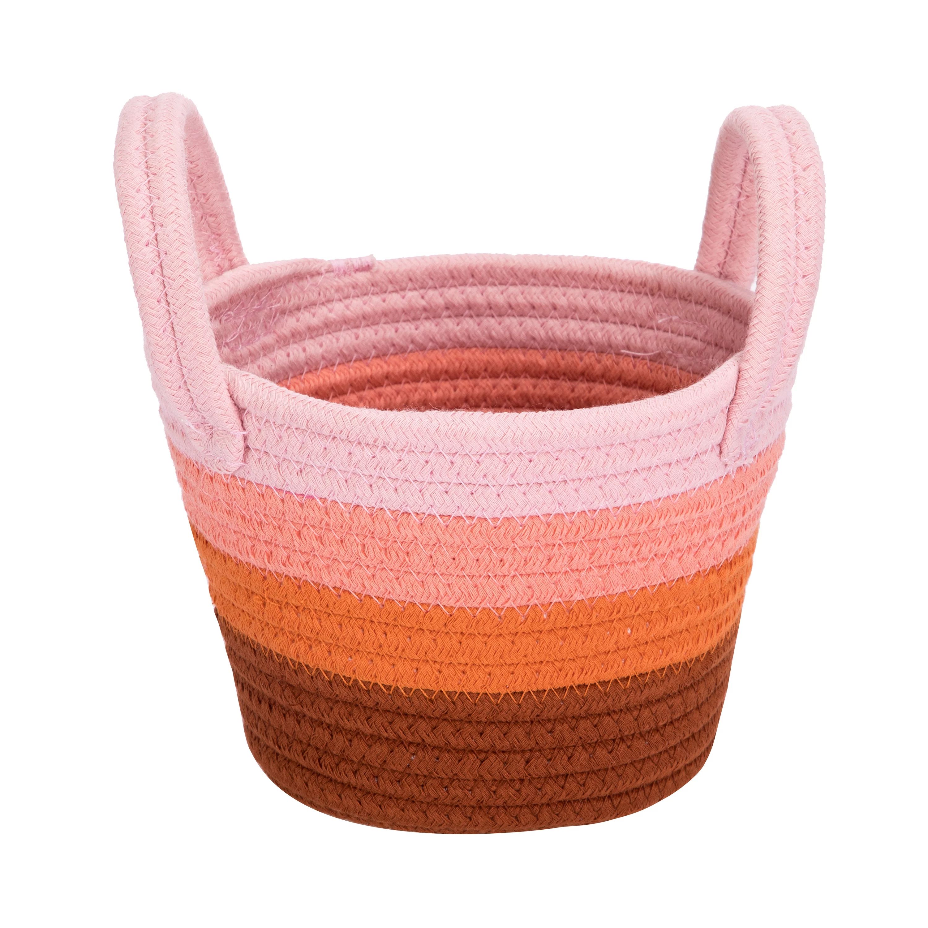 Way To Celebrate Easter Cotton Rope Basket, Large, Multicolored | Walmart (US)