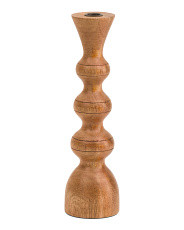 Sukhothai Mango Wood Taper Candle Holder | Furniture & Lighting | Marshalls | Marshalls