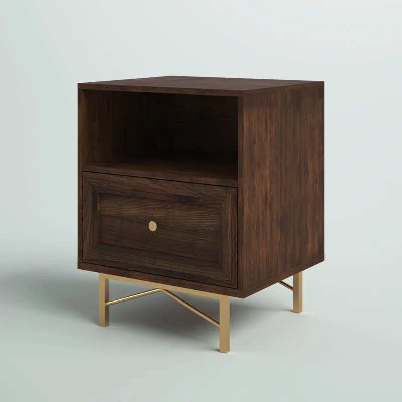 Griffie 25'' Tall 1 - Drawer Nightstand | Wayfair North America