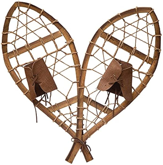 Creative Co-Op Wood Snowshoes Décor, Natural Wall Decor | Amazon (US)